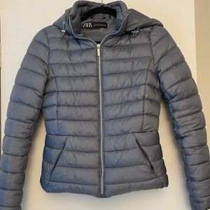 Zara puffer jacket, XS, water and wind protection